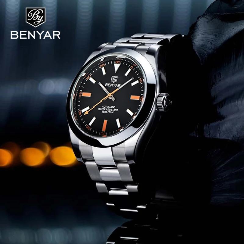 Wristwatches Watches Mens 2021 Top BENYAR Mechanical Business Automatic Sport For Men Relogio Masculino, Black
Wristwatches Watches Mens 2021 Top BENYAR Mechanical Business Automatic Sport For Men Relogio Masculino, Black