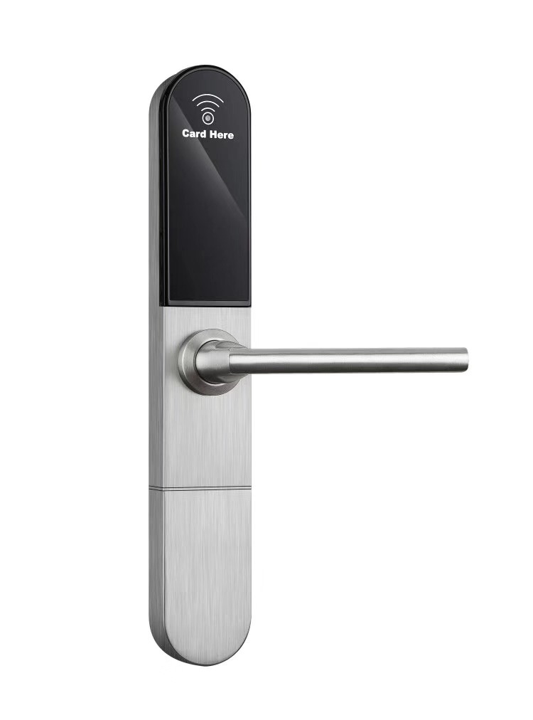 European SS304 Stainless Steel Mortise Smart Card Lock for Aluminum Door