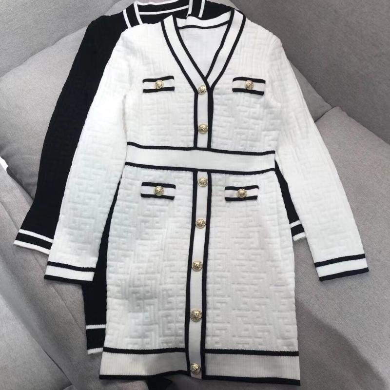 Casual Dresses 2021 Autumn Fashion Women V Neck Patchwork Long Sleeve Knitted Luxury Dress For Ladies 2 Color Ddxgz2v 10.16, Black
Casual Dresses 2021 Autumn Fashion Women V Neck Patchwork Long Sleeve Knitted Luxury Dress For Ladies 2 Color Ddxgz2v 10.16, Black