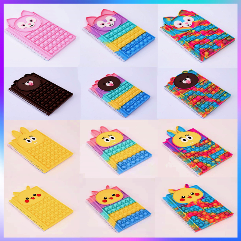 26*16CM Notebooks Push Its Bear Notebook Fidget Toy Popper Bubble Up Finger Silicone Cover Notepad Student Decompression Fidgets Toys Free DHL
26*16CM Notebooks Push Its Bear Notebook Fidget Toy Popper Bubble Up Finger Silicone Cover Notepad Student Decompression Fidgets Toys Free DHL
