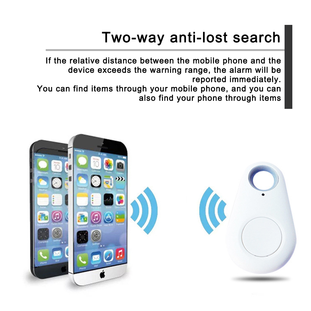 Drop Shape Smart GPS Tracker Key Finder Locator Portable Bluetooth Anti Lost Alarm Sensor Device For Kids Car Pets Cats Dogs