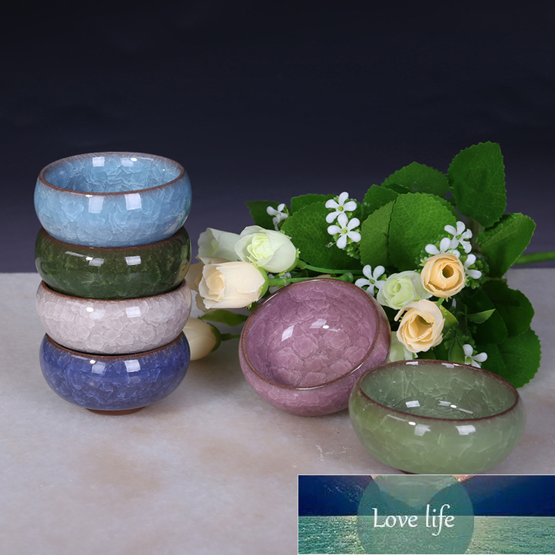 Cute Mini Ice-Crack Glaze Flower Ceramic Succulent Flower Plant Pot Succulent Planter Flowerpot Office Home Desktop Decoration Factory price expert de