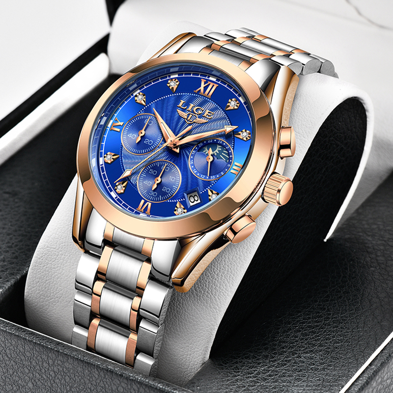 2021 New LIGE Classic Women Quartz Watch Waterproof Stainless Steel Watchstrap Fashion Women Watch Gift Date Clock Dropshippingg, L gold black
2021 New LIGE Classic Women Quartz Watch Waterproof Stainless Steel Watchstrap Fashion Women Watch Gift Date Clock Dropshippingg, L gold black