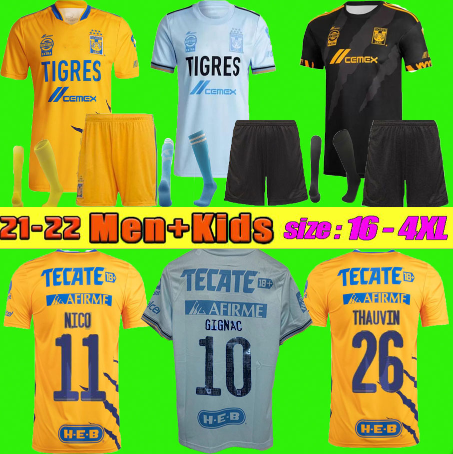 LIGA MX 2022 Tigres UANL soccer jerseys 7 Stars home away third 2021 2022 THAUVIN GIGNAC NICO LOPEZ VARGAS L.FERNANDEZ PIZARRO Football shirts men + kids kit uniforms, Red
LIGA MX 2022 Tigres UANL soccer jerseys 7 Stars home away third 2021 2022 THAUVIN GIGNAC NICO LOPEZ VARGAS L.FERNANDEZ PIZARRO Football shirts men + kids kit uniforms, Red