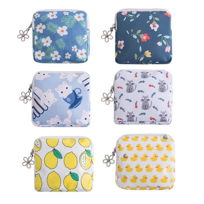 Tampon Opbergtas Cosmetic root telephone Earrings Organizer Mini Servet Rits Zakken