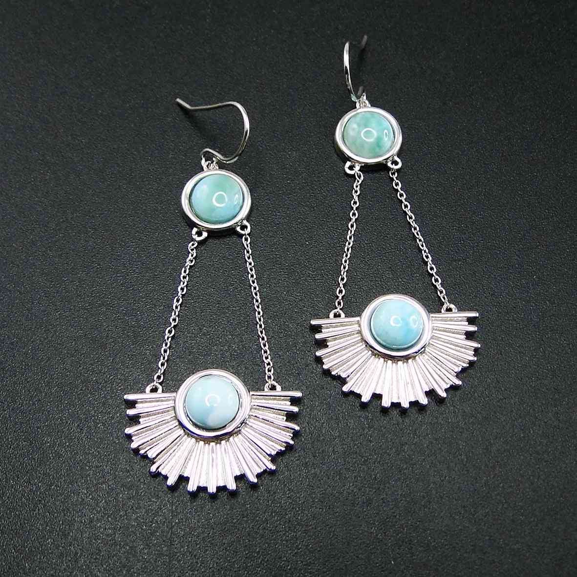 Natural Dominica Larimar Jewelry Dangle Earrings 925 Sterling Silver Jewelry Larimar Dangle Drop Earringsfor Women Gift 210524
Natural Dominica Larimar Jewelry Dangle Earrings 925 Sterling Silver Jewelry Larimar Dangle Drop Earringsfor Women Gift 210524