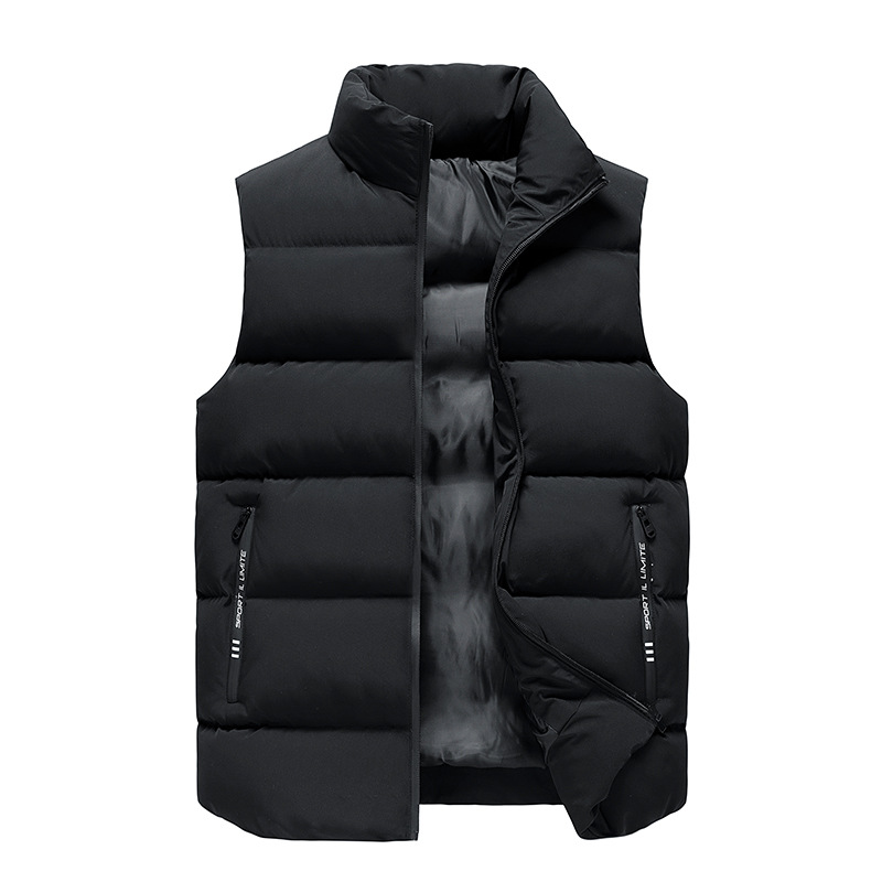 Men's Vest autumn and winter down cotton jacket large men loose thickened outer jackets, Gray
Men's Vest autumn and winter down cotton jacket large men loose thickened outer jackets, Gray