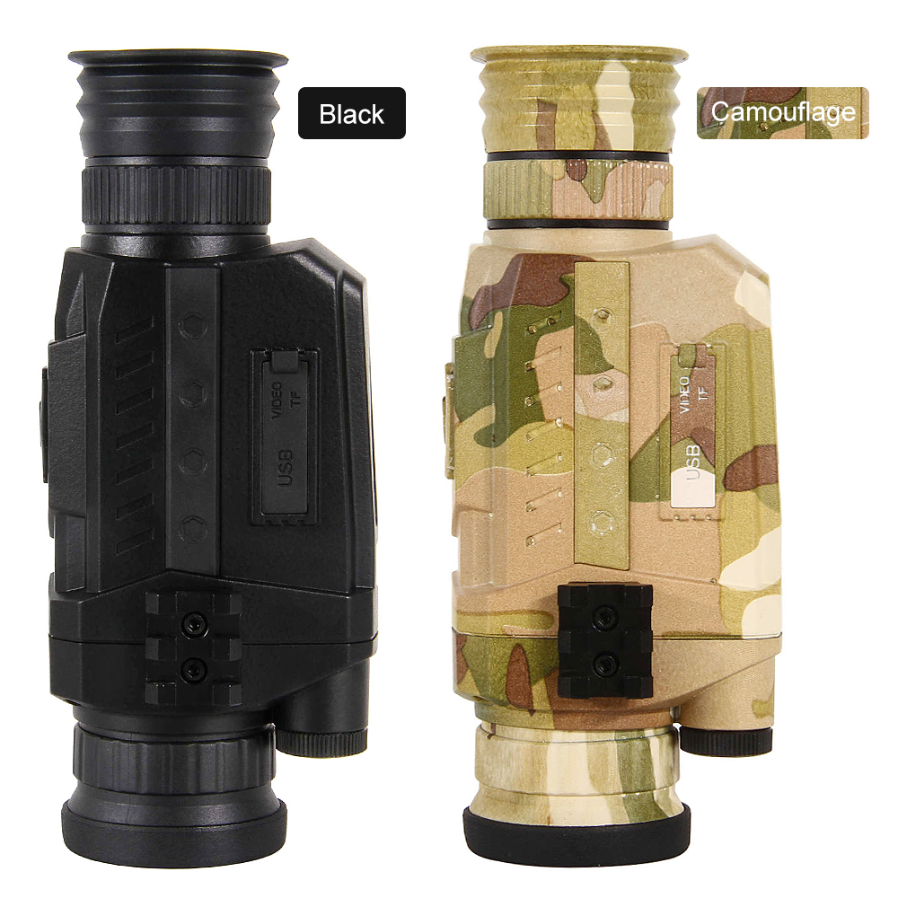 BekinTek Night Vision Monocular Telescope Goggles Waterproof Infrared Hunt Device 300m Full Dark Observing Distance 5x Optics 8x D