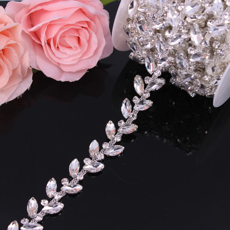 Wedding Sashes 2.1CM Width Silver Crystal Dress Belt Bridal Chain Trim Horse-Eye Shape Rhinestone Sew On Garments DIY Clothes
Wedding Sashes 2.1CM Width Silver Crystal Dress Belt Bridal Chain Trim Horse-Eye Shape Rhinestone Sew On Garments DIY Clothes