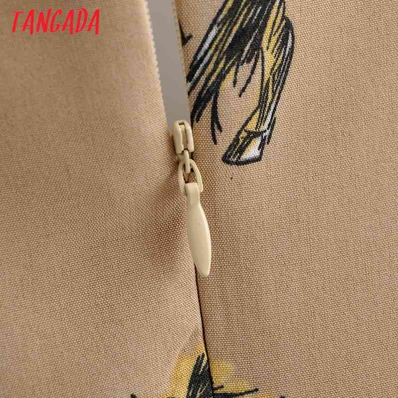 Women Animal Print Chiffon Short Sleeve Slash Back Zipper Female Casual Jumpsuit 1F118 210416