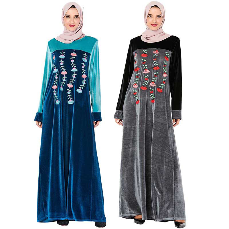 Islamic Clothing Veet Muslim Dress Women Abaya Moroccan Kaftan Robe Jubah Floral Elbise Dubai Turkey Caftan Arabic Hijab Dress
Islamic Clothing Veet Muslim Dress Women Abaya Moroccan Kaftan Robe Jubah Floral Elbise Dubai Turkey Caftan Arabic Hijab Dress