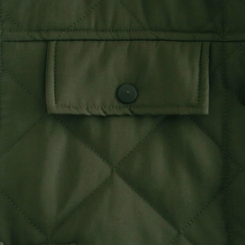 BBWM Women Green Pocekts Quilting Cropped Vests Fashion Side Buttons Tie Turn-down Collar Waistcoat Streetwear 210520