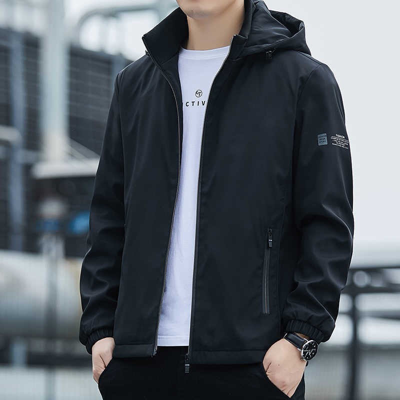 Jacket Men Waterproof Breathable Hooded Casual Spring Autumn Jacket Outwear Windbreaker Tourism Mountain Raincoat Male Clothing 211009