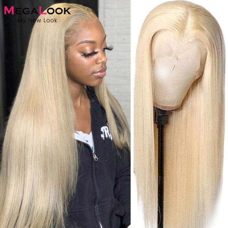 30inch 613 Blonde Lace Front Wig Human Hair Wigs For Women HD Transparent Frontal Brazilian Straight