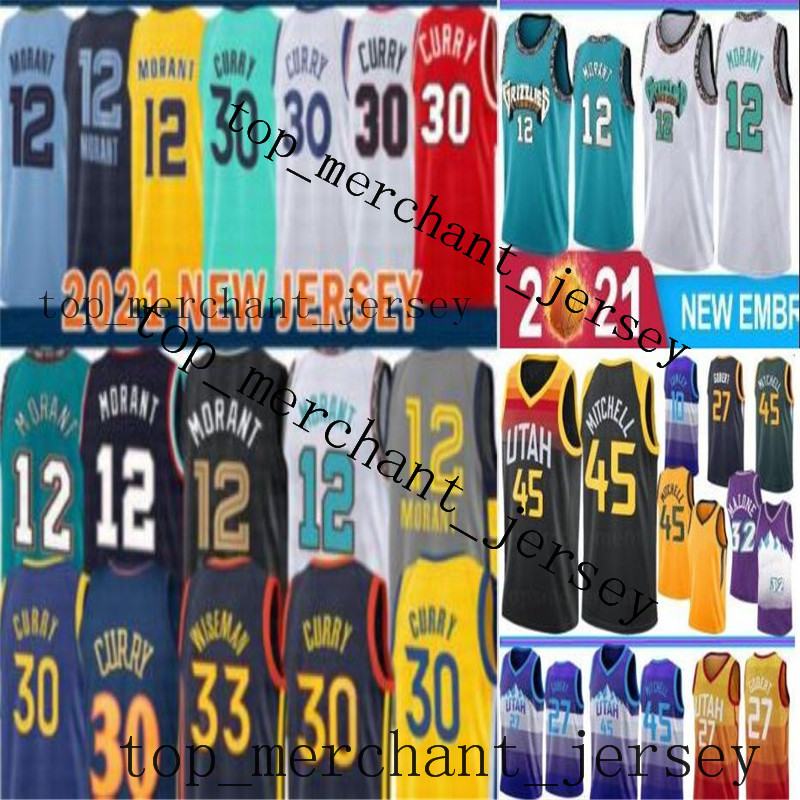 2021 Ja 12 Morant basketball jersey Donovan 45 Mitchell Stephen 30 Curry city edtion blue white black, As
2021 Ja 12 Morant basketball jersey Donovan 45 Mitchell Stephen 30 Curry city edtion blue white black, As