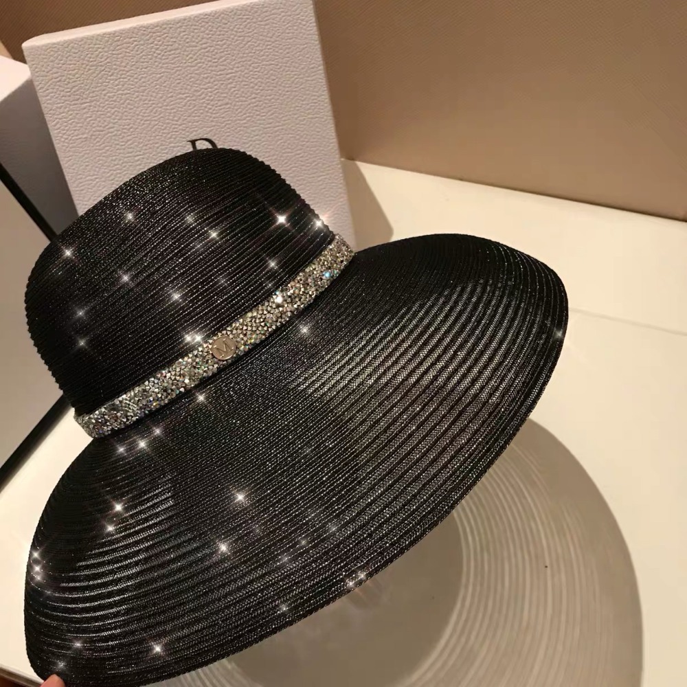 Fashion Transparent Silk Hepburn Style Lady Sun Cap Women Leisure Holiday Beach Hat, Black
Fashion Transparent Silk Hepburn Style Lady Sun Cap Women Leisure Holiday Beach Hat, Black