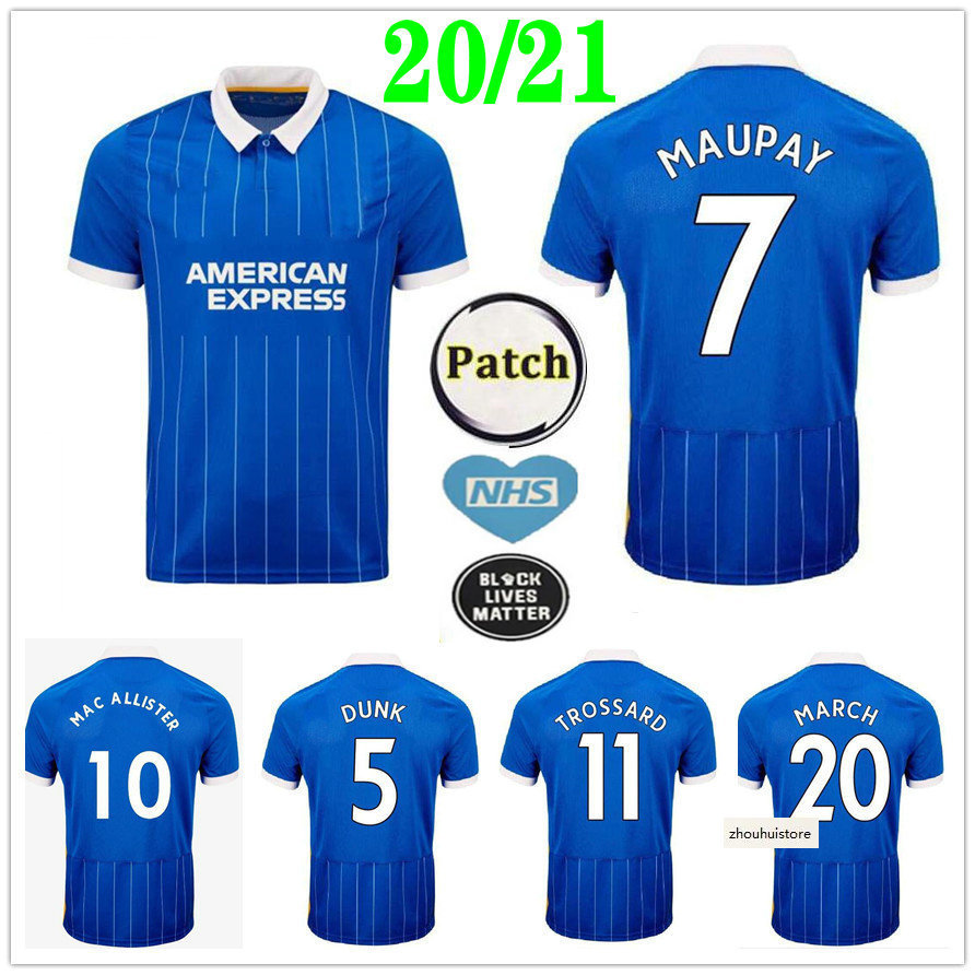 2020 2021 New Soccer Jerseys MOOY WEBSTER TROSSARD MAUPAY MARCH LALLANA Mac Allister Custom 20 21 Home Blue Football Shirt, Black;yellow
2020 2021 New Soccer Jerseys MOOY WEBSTER TROSSARD MAUPAY MARCH LALLANA Mac Allister Custom 20 21 Home Blue Football Shirt, Black;yellow