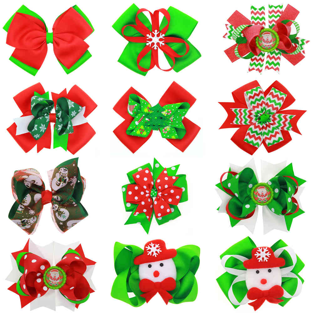 Hair Accessories Baby Girls Christmas Boutique Clips pins Xmas barrettes Grosgrain Ribbon Bow With Clip Children KFJ119 XH3P, 12 colors
Hair Accessories Baby Girls Christmas Boutique Clips pins Xmas barrettes Grosgrain Ribbon Bow With Clip Children KFJ119 XH3P, 12 colors