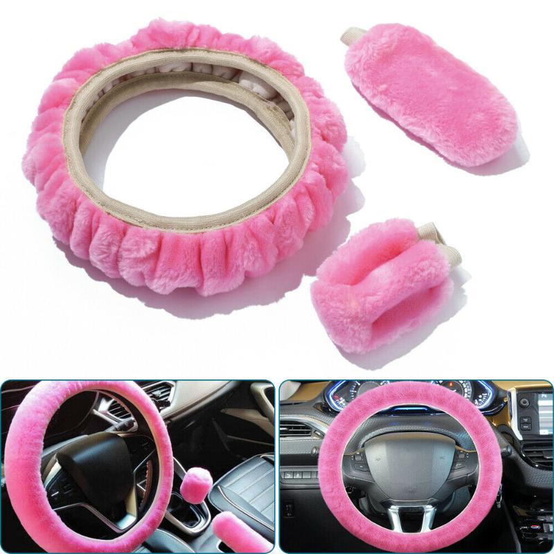 Steering Wheel Covers 38cm Cover Plush Winter Universal Hand Brake Gear Position Three-piece Car Interior Accessories
Steering Wheel Covers 38cm Cover Plush Winter Universal Hand Brake Gear Position Three-piece Car Interior Accessories