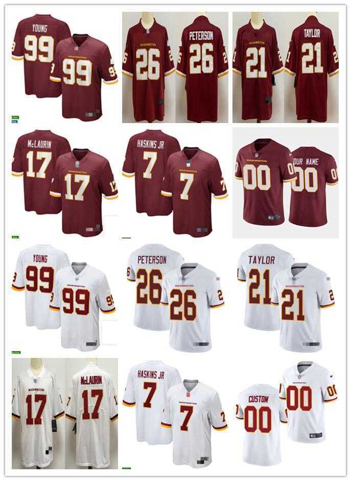 Men Women Youth WashingtonFootball Team 99 Chase Young 17 Terry McLaurin 7 Dwayne Haskins 21 Sean Taylor 26 Adrian Peterson Jersey, Colour
Men Women Youth WashingtonFootball Team 99 Chase Young 17 Terry McLaurin 7 Dwayne Haskins 21 Sean Taylor 26 Adrian Peterson Jersey, Colour