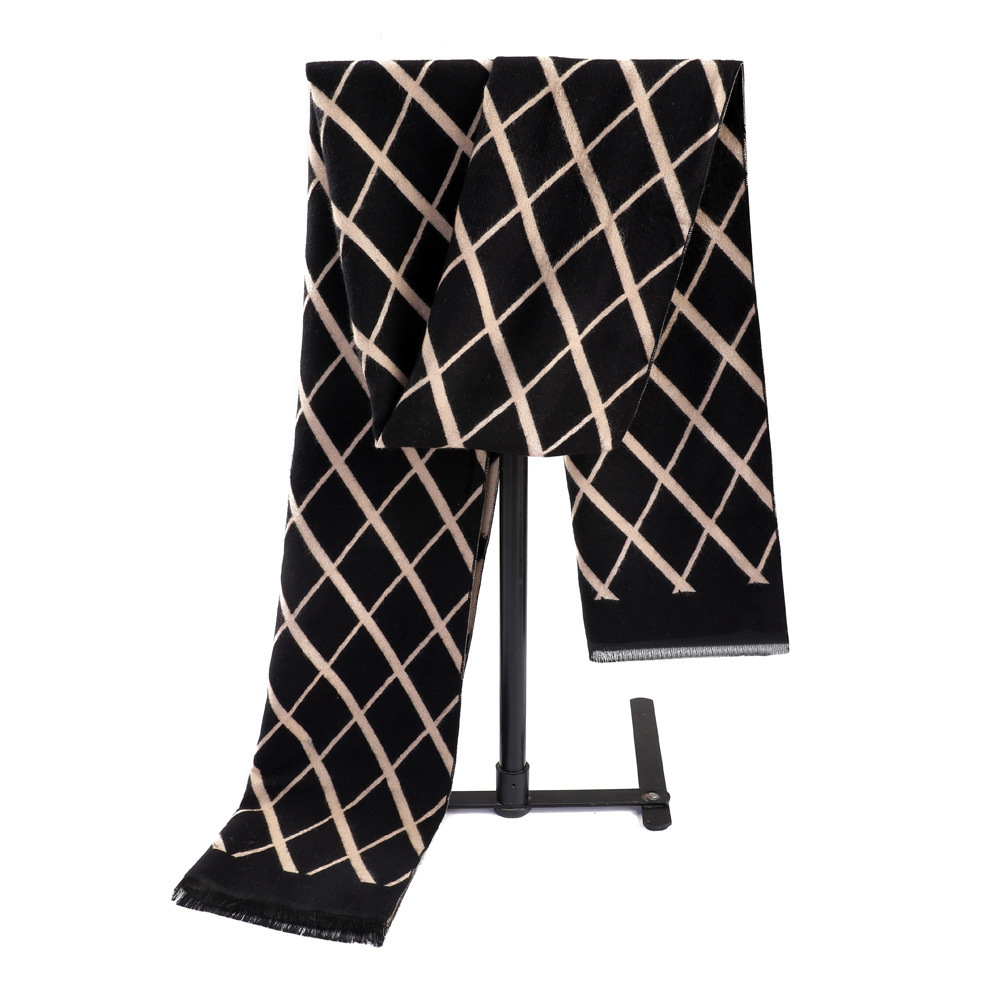 New Vertical Stripe Plaid Fringes Bib Business Simple Casual Men's Scarf in Autumn and Winter of 2021
New Vertical Stripe Plaid Fringes Bib Business Simple Casual Men's Scarf in Autumn and Winter of 2021