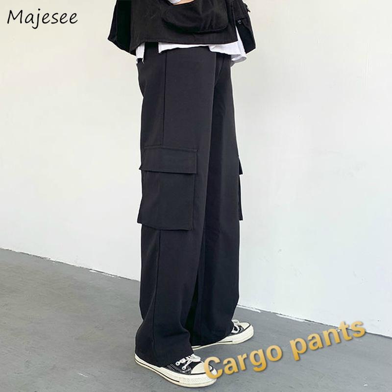 Womens Pants Cargo Fashion 2021 Autumn Streetwear High Waist Big Pockets Solid Bf Oversize Jogger Female Loose Trousers Casual, Regular-black
Womens Pants Cargo Fashion 2021 Autumn Streetwear High Waist Big Pockets Solid Bf Oversize Jogger Female Loose Trousers Casual, Regular-black