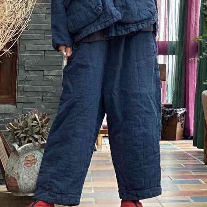 Johnature Women Vintage Thick Harem Pants Elastic Waist Linen Trouser Spring Pockets Women Warm Ankle-Length Pants 210521, Gray blue
Johnature Women Vintage Thick Harem Pants Elastic Waist Linen Trouser Spring Pockets Women Warm Ankle-Length Pants 210521, Gray blue