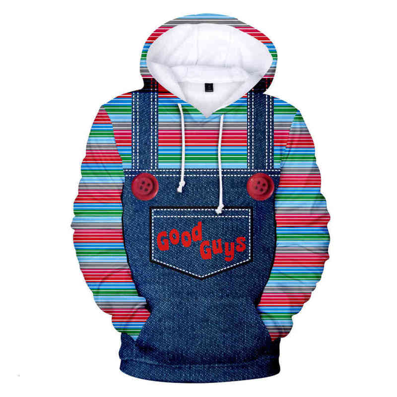 Mens Designer t shirts Novelty Good Guys Chucky 3d Hoodie Men/women Autumn Fashion Cool Sweatshirts Hoody Print Hoodies for Teen Girls YPGV
Mens Designer t shirts Novelty Good Guys Chucky 3d Hoodie Men/women Autumn Fashion Cool Sweatshirts Hoody Print Hoodies for Teen Girls YPGV