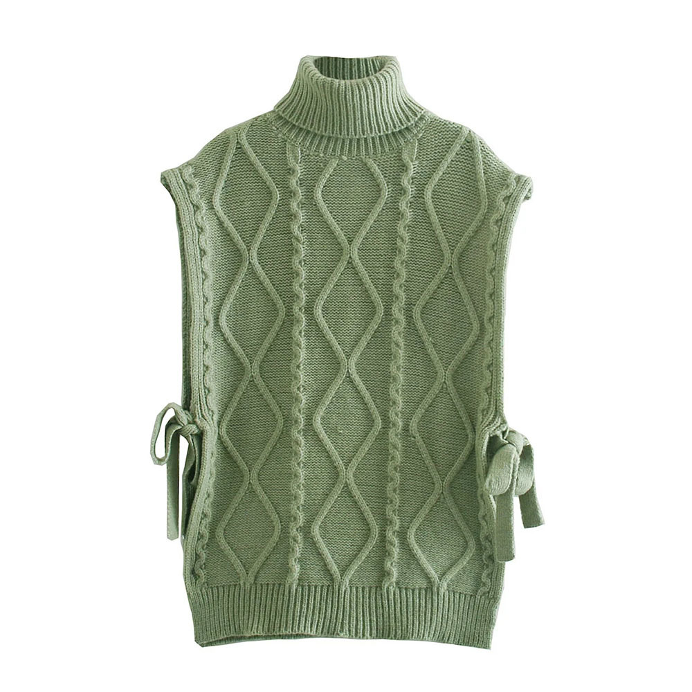 Streetwear Women Solid Slit Side Sweaters Vests Fashion Ladies Twist Knitted Tanks Elegant Female Chic Turtleneck Pullovers 210520, As picture
Streetwear Women Solid Slit Side Sweaters Vests Fashion Ladies Twist Knitted Tanks Elegant Female Chic Turtleneck Pullovers 210520, As picture