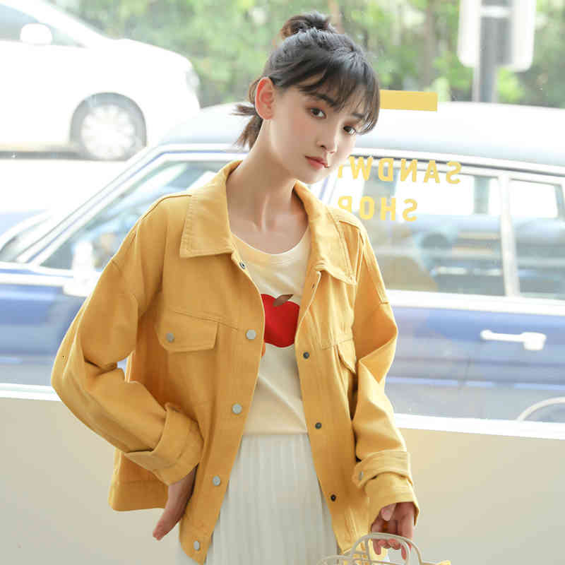 women's jackets modern women's jean jacket, korean version of fashion , loose coat just with buttons cqdy, Black;brown
women's jackets modern women's jean jacket, korean version of fashion , loose coat just with buttons cqdy, Black;brown