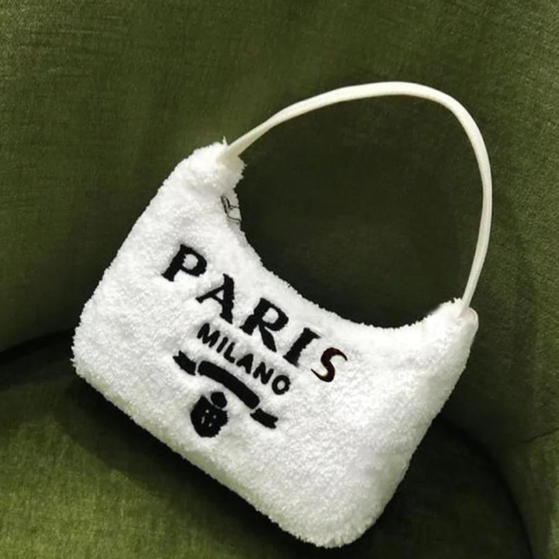 Evening Bags Letter Plush Shoulder Handbag Soft Clutch Purse For Woman 2021 Luxury Handbags Women Designer Messeage Bag, White
Evening Bags Letter Plush Shoulder Handbag Soft Clutch Purse For Woman 2021 Luxury Handbags Women Designer Messeage Bag, White