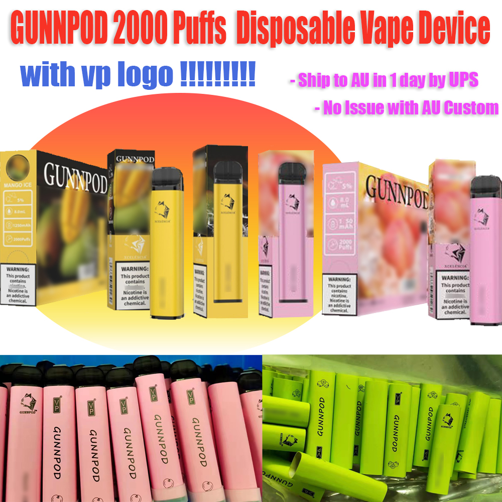 2021 Gunnpod 2000 Puffs New Packaging With VP LogoGunpod Disposable Vape Pen E Cigarette Deivce 1250mAh 18350 Battery 8ml Pod 20 Colors Smok
2021 Gunnpod 2000 Puffs New Packaging With VP LogoGunpod Disposable Vape Pen E Cigarette Deivce 1250mAh 18350 Battery 8ml Pod 20 Colors Smok
