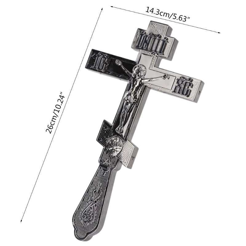 Christ Jesus crucifix suffering statue Orthodox hand Holding Catholic religious prayer Church decoration