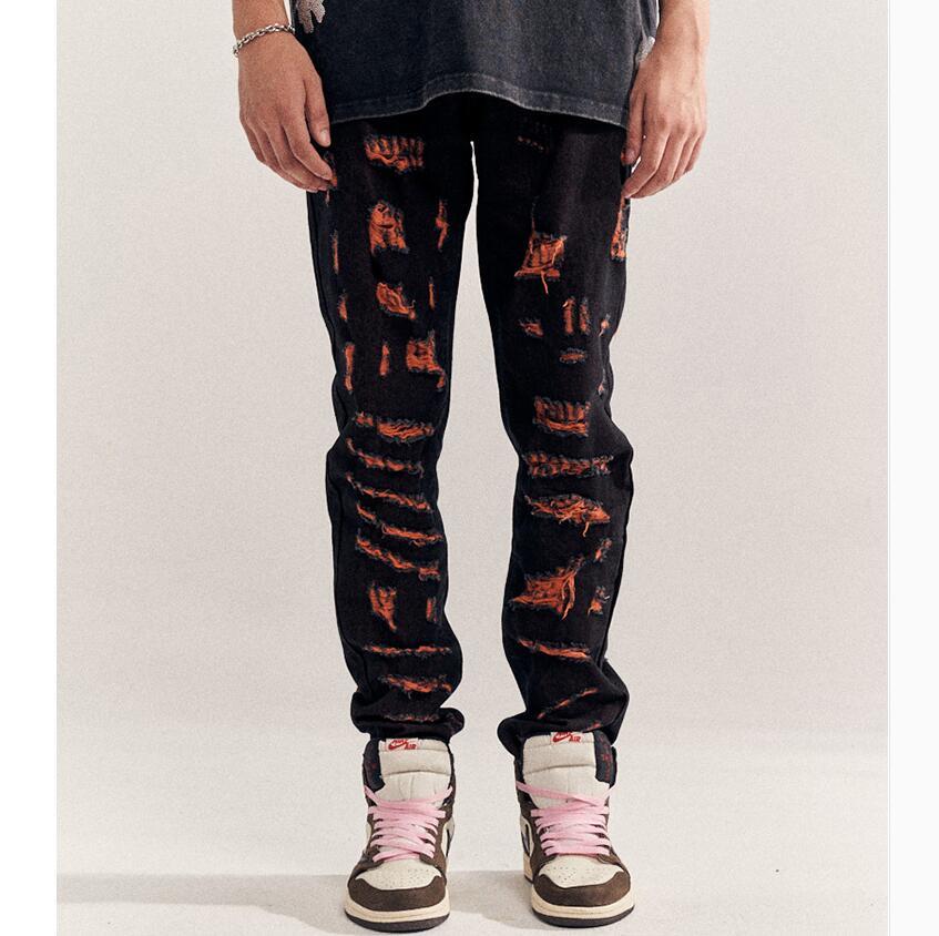 A+ dongguan_ss Embroidery BLACK ORANGE Hole Streetwear Jeans Men Loose Plus Size Washed Retro Denim Trousers Hip Hop Casual Jean Pants, Blue
A+ dongguan_ss Embroidery BLACK ORANGE Hole Streetwear Jeans Men Loose Plus Size Washed Retro Denim Trousers Hip Hop Casual Jean Pants, Blue