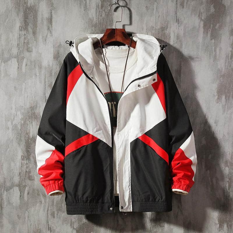 Men's Jackets 2021 Japanese Streetwear Sets Sportswear Tracksuit Men Patchwork Hip Hop Jacket Sweatpants Joggers Suits