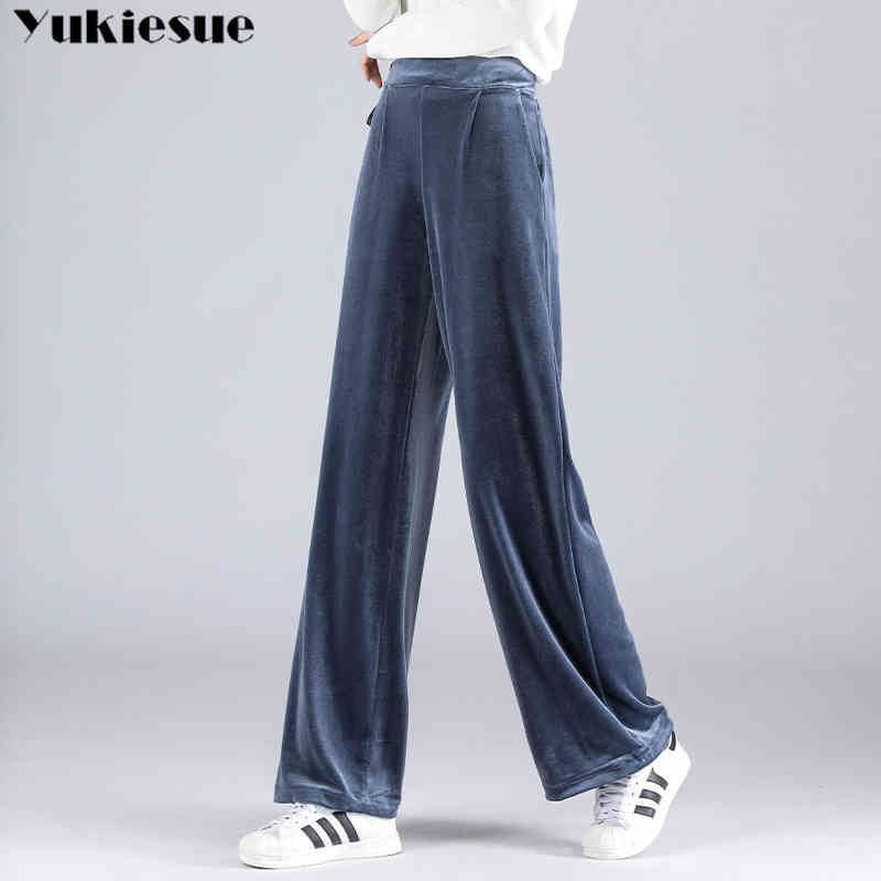 Loose gold velevt Pants Women Wide Leg High Waist Trousers Winter Casual Long Harajuku Streetwear womens 210518, Black
Loose gold velevt Pants Women Wide Leg High Waist Trousers Winter Casual Long Harajuku Streetwear womens 210518, Black