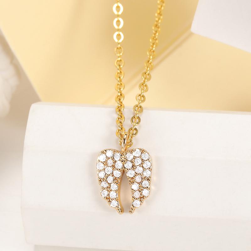 Pendant Necklaces Crystal Angel Wing Pendants Fashion Jewelry Stainless Steel Chain Faith Necklace Mom Gifts
Pendant Necklaces Crystal Angel Wing Pendants Fashion Jewelry Stainless Steel Chain Faith Necklace Mom Gifts