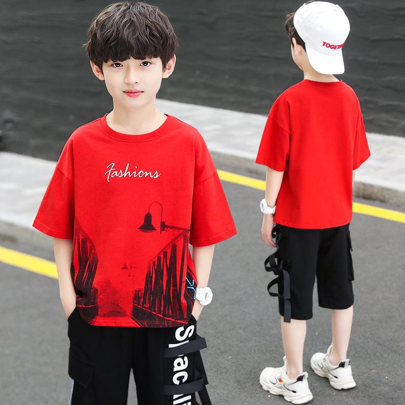 Clothing Sets Teen Boys Summer Set Fashion Korean Print Short Sleeve T Shirt & Shorts 2pcs Cool Kids Casual Suits 3 5 7 9 11 12 Y, White
Clothing Sets Teen Boys Summer Set Fashion Korean Print Short Sleeve T Shirt & Shorts 2pcs Cool Kids Casual Suits 3 5 7 9 11 12 Y, White