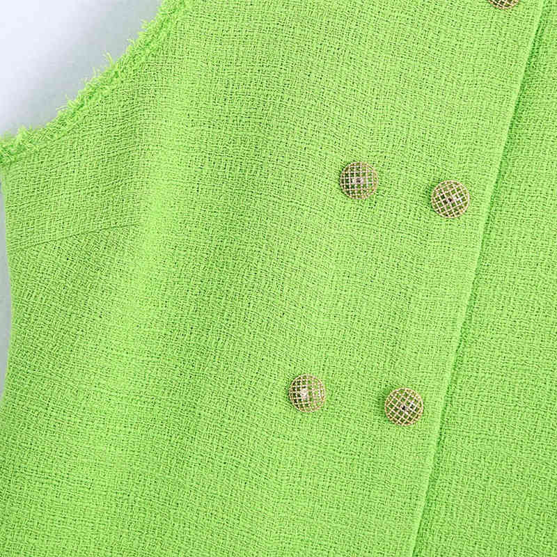 Casual Women O Neck Double Breasted Dress Summer Fashion Ladies High Street Female Solid Color Mini 210515