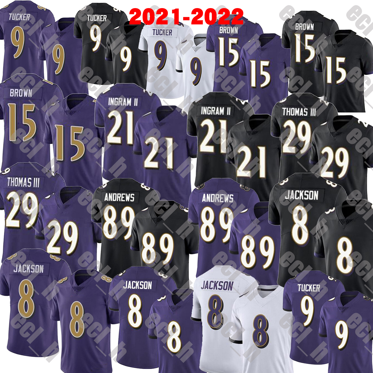 2021-2022 High quality Stitched Football jerseys 8 Jackson 9 Justin Tucker 89 Mark Andrews 15 Marquise Brown 21 Mark Ingram II 29 Earl Thomas III, As
2021-2022 High quality Stitched Football jerseys 8 Jackson 9 Justin Tucker 89 Mark Andrews 15 Marquise Brown 21 Mark Ingram II 29 Earl Thomas III, As