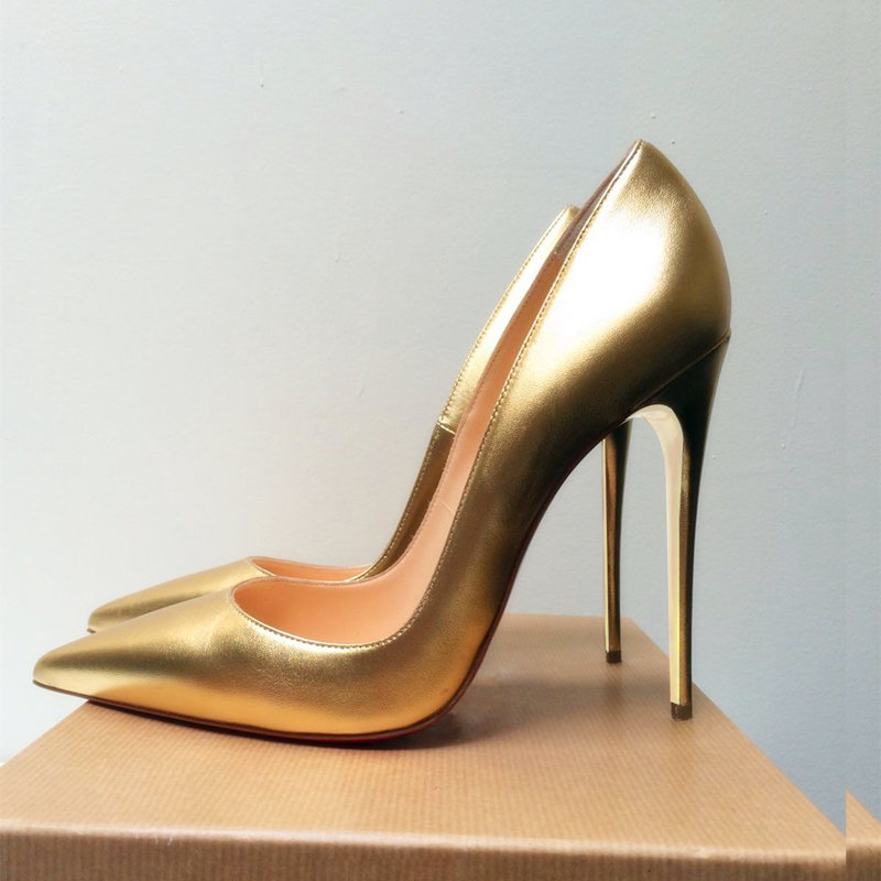 Casual Designer Fashion women dress shoes Gold matte leather pointy toe stiletto stripper High heels Prom Evening pumps large size 44 12cm, Gold 10cm
Casual Designer Fashion women dress shoes Gold matte leather pointy toe stiletto stripper High heels Prom Evening pumps large size 44 12cm, Gold 10cm