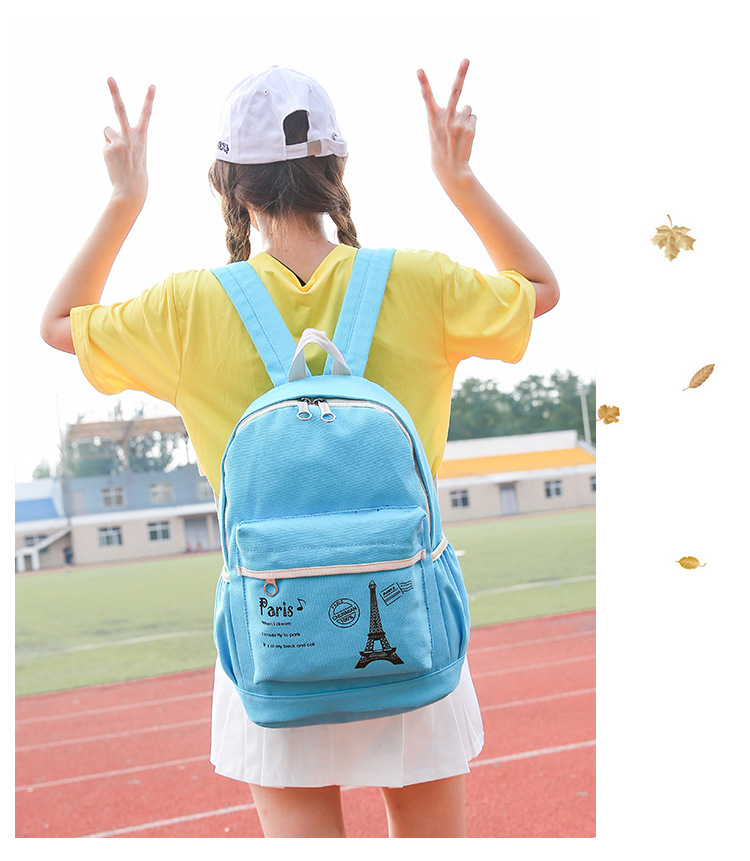 Korean Fashion Women Backpacks Fresh Female Bags High Quality Canvas Backpack Student School Bag for Teen Girls