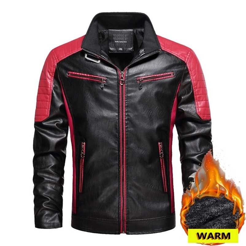 Men's Faux Leather Jacket Winter Warm Fleece Fur Autumn Motorcycle Bomber Male Moto Equipment Husband Black Biker Coat Men 211110, Brown white
Men's Faux Leather Jacket Winter Warm Fleece Fur Autumn Motorcycle Bomber Male Moto Equipment Husband Black Biker Coat Men 211110, Brown white