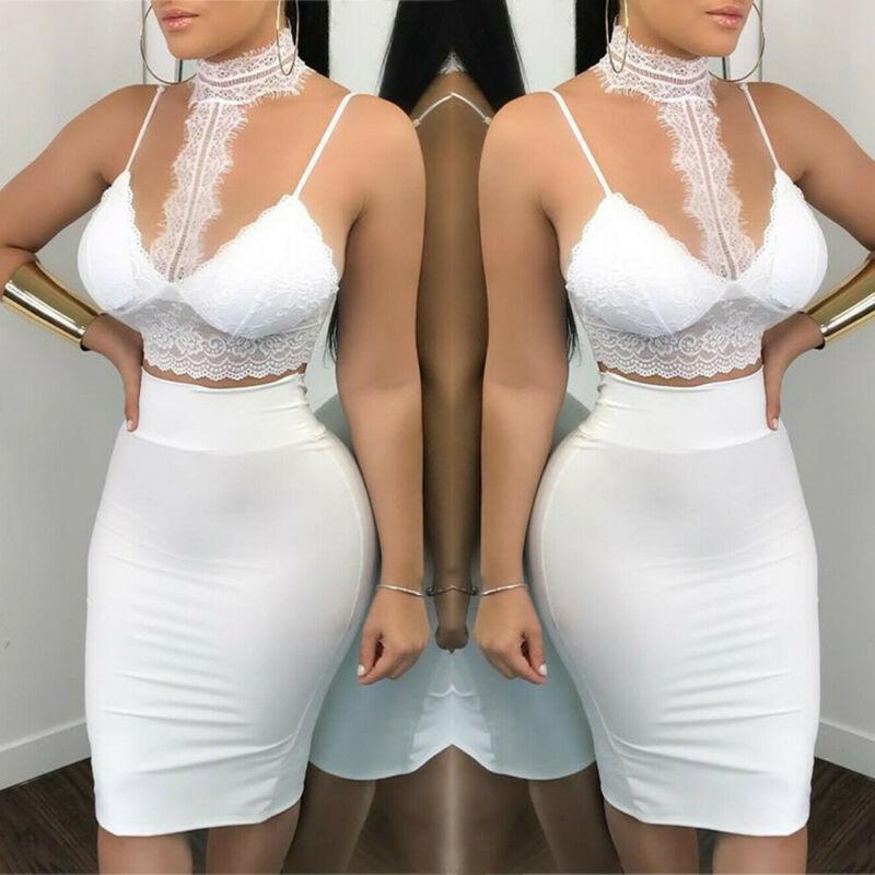 Two Piece Dress 2021 Women Set Clothes Sexy Nightclub 2 Lace Bodycon Crop Top And Skirt Bandage Party Clothing, White
Two Piece Dress 2021 Women Set Clothes Sexy Nightclub 2 Lace Bodycon Crop Top And Skirt Bandage Party Clothing, White