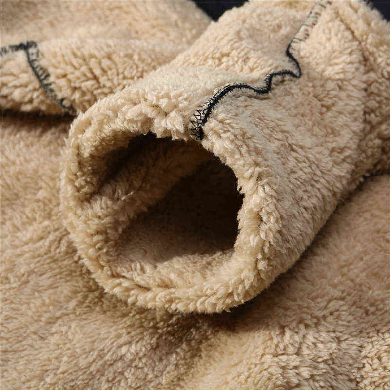 Lamb cashmere Hoodies+Pants 2PCS Winter Thicken Warm Men Sports Suits Tracksuit Hoodie Sportswear Zipper Cashmere hoodie mens 211109