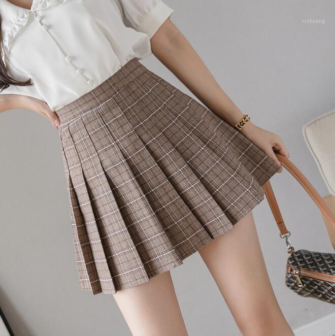 Skirts European And American Pleated Skirt Short High Waist Summer Autumn Large Size A Word Group Student, Beige
Skirts European And American Pleated Skirt Short High Waist Summer Autumn Large Size A Word Group Student, Beige