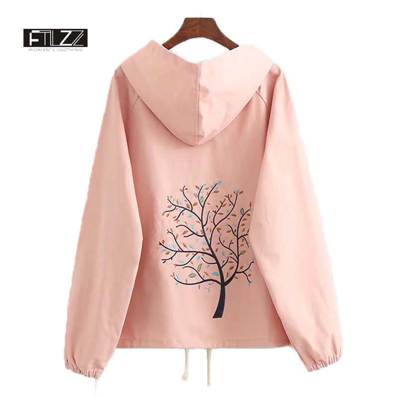 Women Casual Jacket Spring Vintage Tree Embroidery Hooded Short Coats Ladies Fashion Harajuku Loose Windbreaker Casacos 210602, White
Women Casual Jacket Spring Vintage Tree Embroidery Hooded Short Coats Ladies Fashion Harajuku Loose Windbreaker Casacos 210602, White