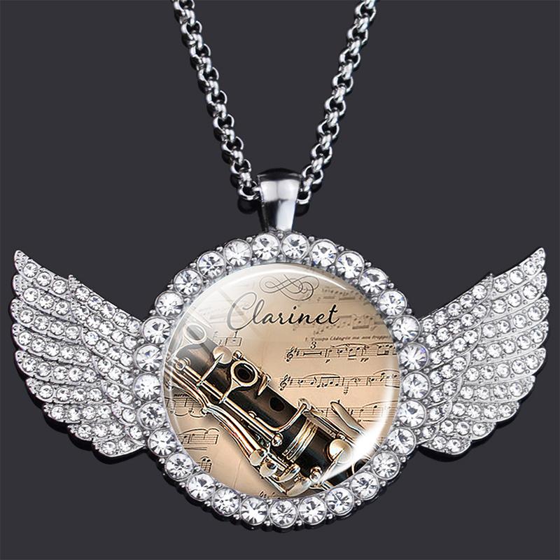 Pendant Necklaces Musical Instrument Piano Guitar Clarinet Flute Music Necklace Rhinestone Glass Note Jewelry
Pendant Necklaces Musical Instrument Piano Guitar Clarinet Flute Music Necklace Rhinestone Glass Note Jewelry