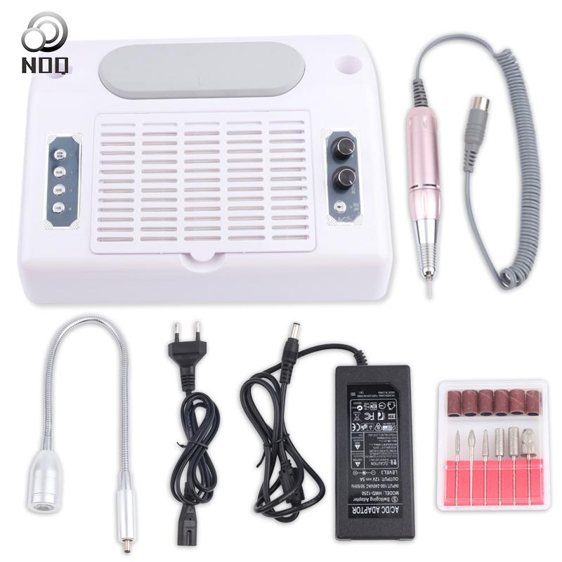 Nail Dryers NOQ 5In1 UV LED Lamp For Nails 39leds Dryer Fan Lamps Manicure With Vacuum Cleaner Dust Collector Machine