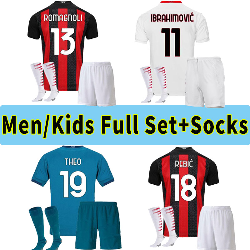men kids AC THEO milan 20 21 IBRAHIMOVIC soccer jersey PAQUETA BENNACER ROMAGNOLI 2020 2021 TONALI REBIC uniforms football shirt maillot set, Black
men kids AC THEO milan 20 21 IBRAHIMOVIC soccer jersey PAQUETA BENNACER ROMAGNOLI 2020 2021 TONALI REBIC uniforms football shirt maillot set, Black